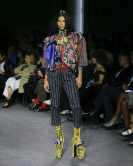 Models walking the runway during Vivienne Westwood SS24 show Cosi Tutti