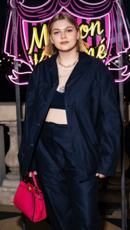 Louane attending the Maison Kitsuné and Olympia Le Tan dinner, produced by Cosi Tutti Cosi Tutti